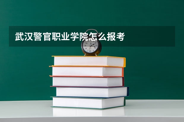 武汉警官职业学院怎么报考