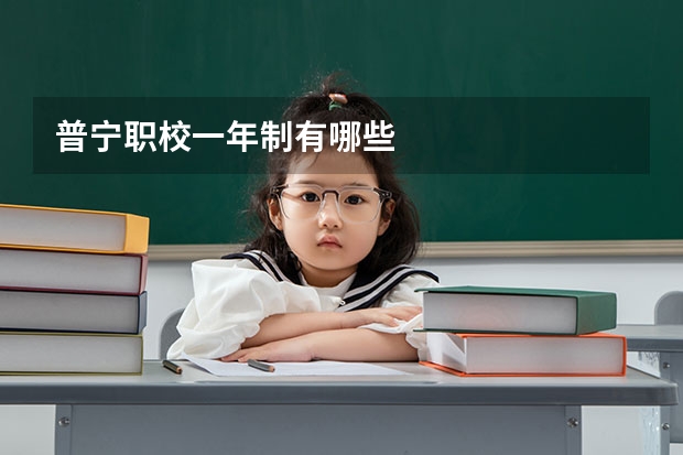 普宁职校一年制有哪些