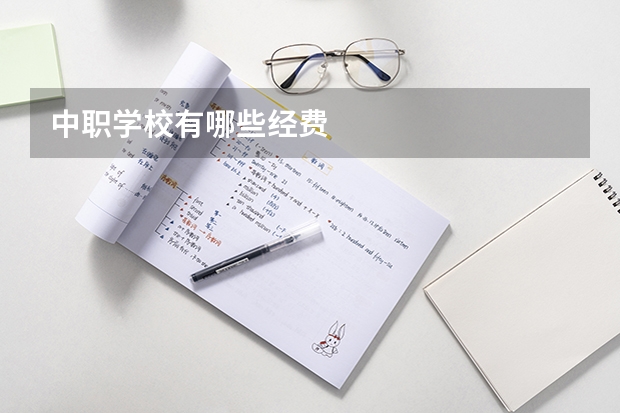 中职学校有哪些经费