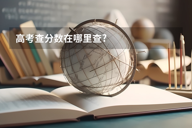 高考查分数在哪里查?