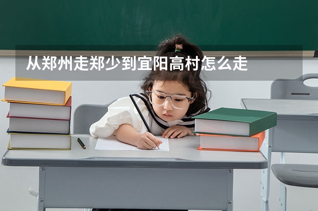 从郑州走郑少到宜阳高村怎么走