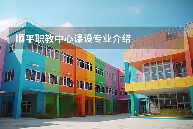 顺平职教中心课设专业介绍
