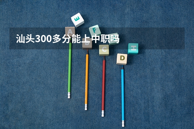 汕头300多分能上中职吗