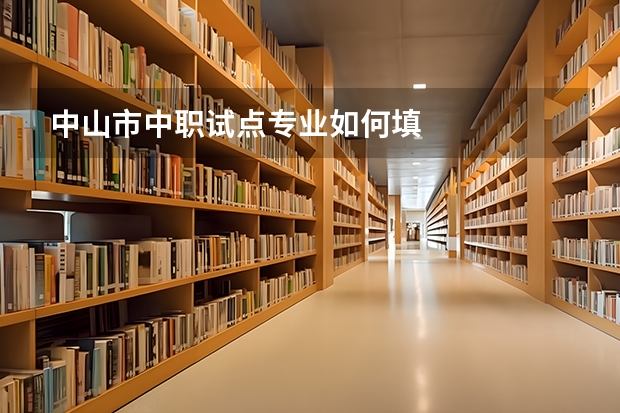 中山市中职试点专业如何填