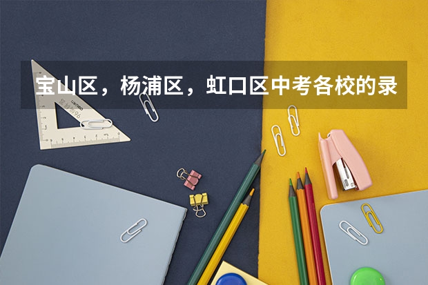 宝山区，杨浦区，虹口区中考各校的录取分数线是多少啊？包括中职校