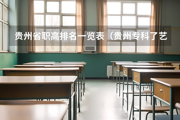 贵州省职高排名一览表（贵州专科了艺术学校有那些）