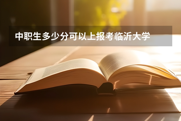 中职生多少分可以上报考临沂大学