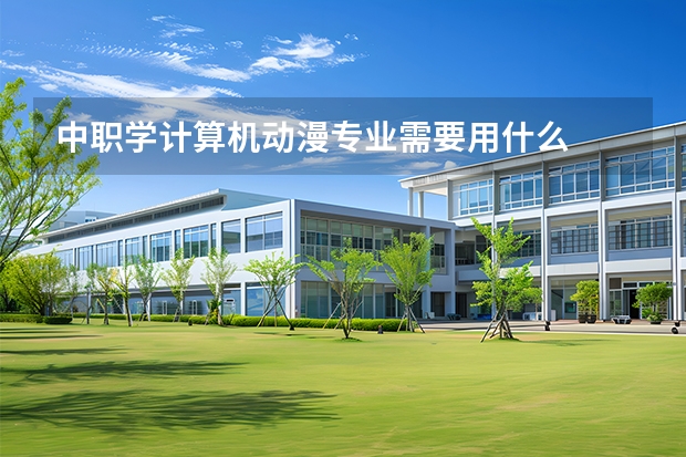 中职学计算机动漫专业需要用什么