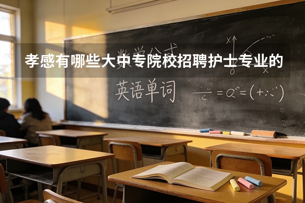 孝感有哪些大中专院校招聘护士专业的毕业生