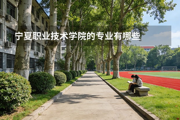 宁夏职业技术学院的专业有哪些
