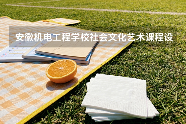 安徽机电工程学校社会文化艺术课程设置与专业能力要求