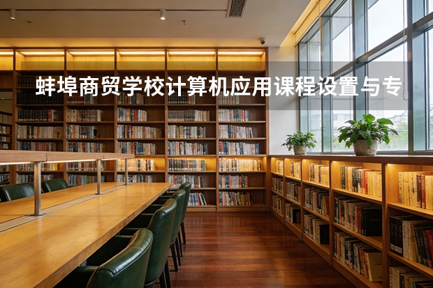 蚌埠商贸学校计算机应用课程设置与专业能力要求