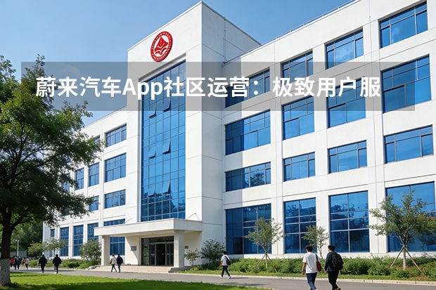 蔚来汽车App社区运营：极致用户服务打造高粘性护城河