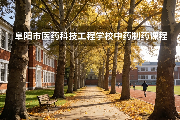 阜阳市医药科技工程学校中药制药课程设置与专业能力要求