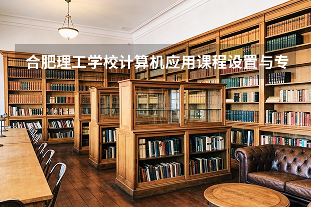 合肥理工学校计算机应用课程设置与专业能力要求