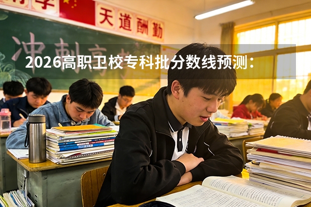 2026高职卫校专科批分数线预测：公办院校热度攀升，定向医学生受追捧