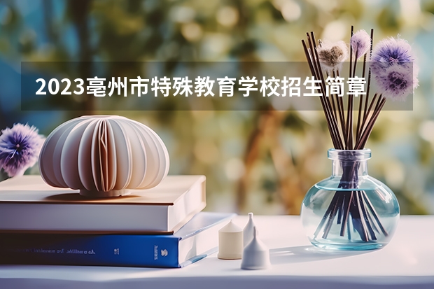 2023亳州市特殊教育学校招生简章