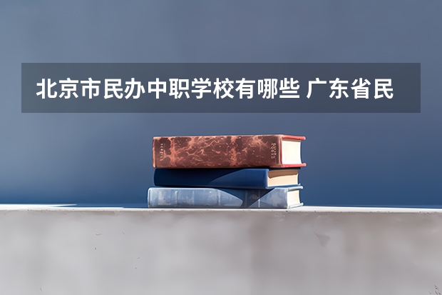 北京市民办中职学校有哪些 广东省民办中职学校有哪些