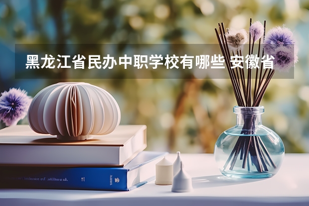 黑龙江省民办中职学校有哪些 安徽省民办中职学校有哪些