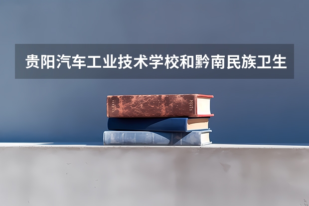 贵阳汽车工业技术学校和黔南民族卫生学校哪个好